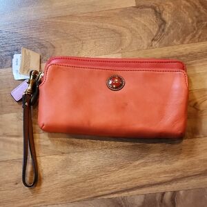 Coach Coral Wristlet Clutch